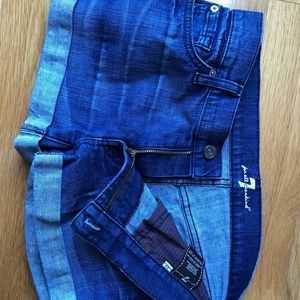Seven for All Mankind Cuffed Jean Shorts